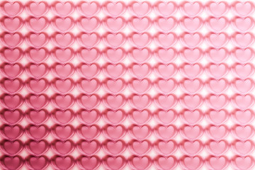 Abstract Hearts Pattern Background in Pink - pastel and vintage