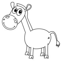 a horse for coloring
