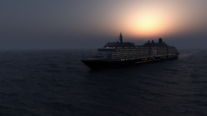 Fototapeta na wymiar Cruise ship