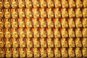 Several Buddha Images on the Church Wall