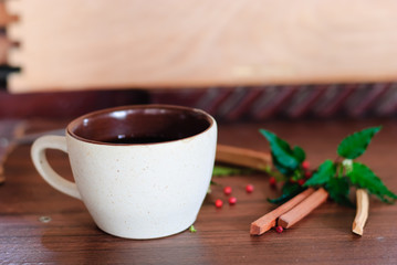 cup of hot coffee
