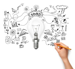 Idea Background With Human Hand