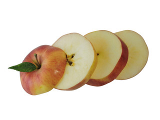 разрезанное яблоко