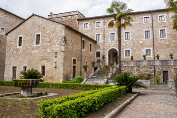 Fototapeta na wymiar the abbey of Casamari, near Veroli, Italy