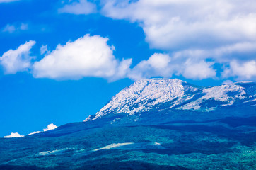 Fototapeta na wymiar Landscape view on mountain in Crimea