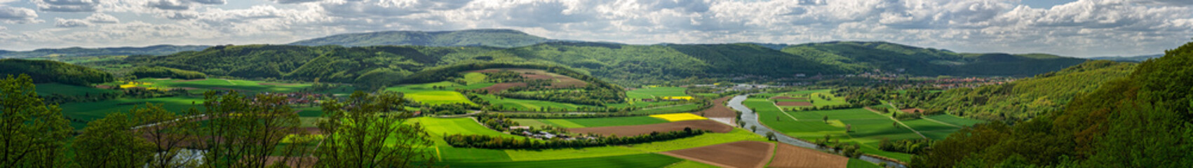 Fototapeta na wymiar Panoramic View - Bad Sooden-Allendorf