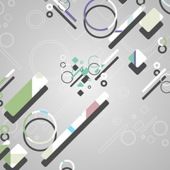 Colorful abstract circles background