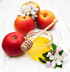 Apples with honey