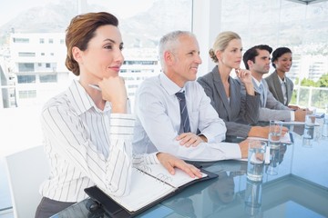 Fototapeta premium Business team listening conference 