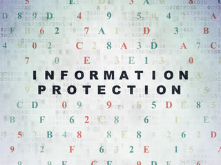 Fototapeta na wymiar Security concept: Information Protection on Digital Paper