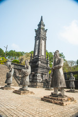 Obraz premium Tomb of Khai Dinh emperor in Hue, Vietnam.