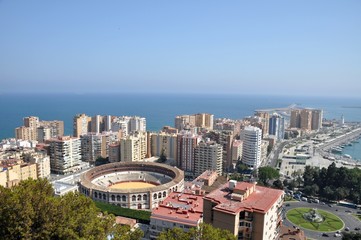 The view of Málaga