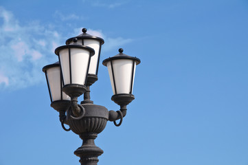 Fototapeta na wymiar Streetlamp. Bari. Puglia. Italy. 