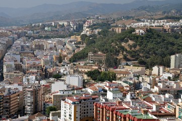 The view of Málaga
