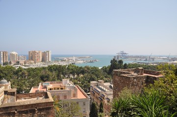 Fototapeta premium The view of Málaga