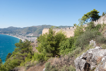 Fototapeta na wymiar castle of Alanya