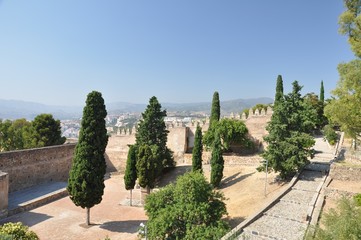 Fototapeta na wymiar Gibralfaro Castle in Málaga