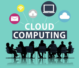 Cloud Computing Network Online Internet Storage Concept