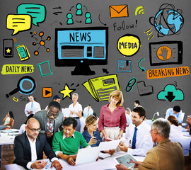 News Article Advertisement Publication Media Journalism Concept