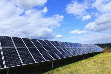 Detail of Solar Power Station on the Meadow 