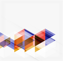 Abstract geometric background. Modern overlapping triangles