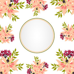 Invitation flower card