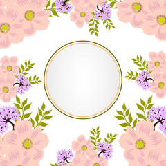 Invitation flower card