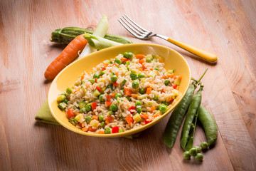 rice with mixed vegetables