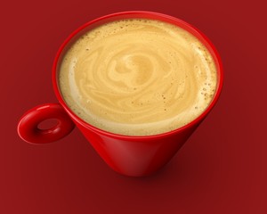 coffee cup with coffee