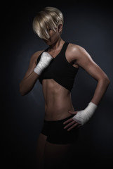 Fototapeta na wymiar Sporty athletic woman