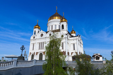 Fototapeta na wymiar Cathedral of Christ The Savior, Moscow, Russia.