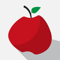 apple and long shadow