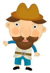 Cartoon character - farmer - illustration for children