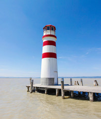 Light House Podersdorf At Lake Neusiedl In Austria
