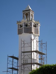 the mosque in restoration