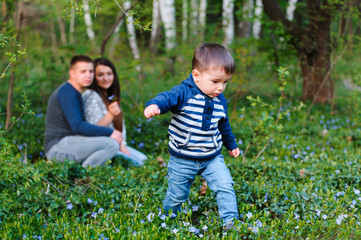 Family with son