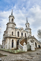 Obraz premium Vladimir pseudo-Gothic church in Bykovo