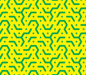 Honeycomb pattern in yellow-green