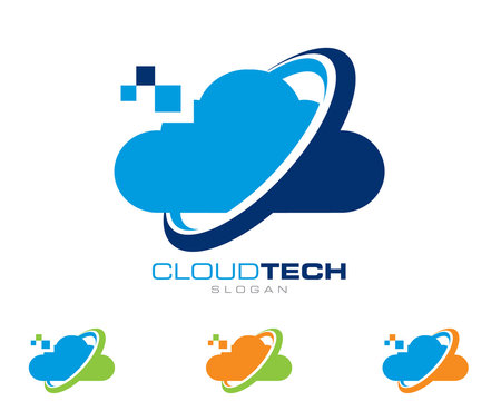Cloud Tech : Logo Template E22