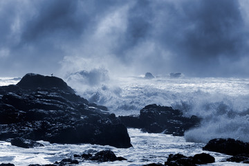 Fototapeta na wymiar Stormy seascape