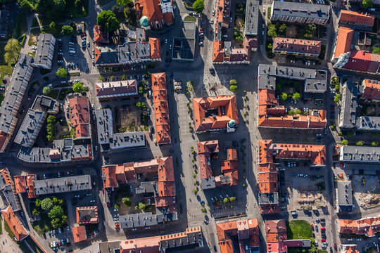 aerial view of Olesnica city © mariusz szczygieł