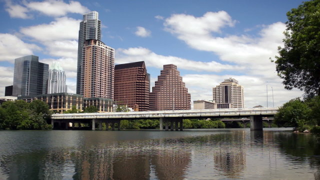 New Construction Office Towers Austin Texas Colorado River