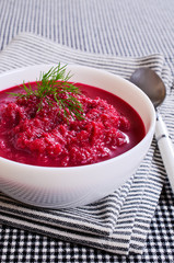 The beet soup