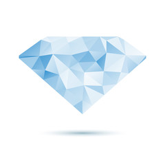 blue diamond design vector