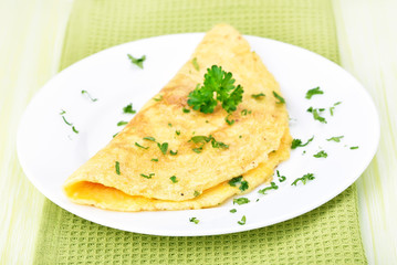 Omelette with herbs