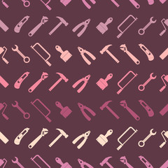 Seamless background with  tools related for your design