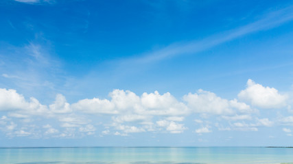 Naklejka na ściany i meble Beautiful Blue sea and sky background