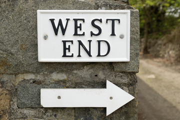 West End sign.