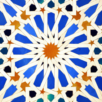 Arab mosaic tiles, stars