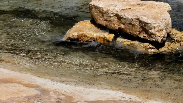 Artesian artificially beautiful  water source, Negev desert